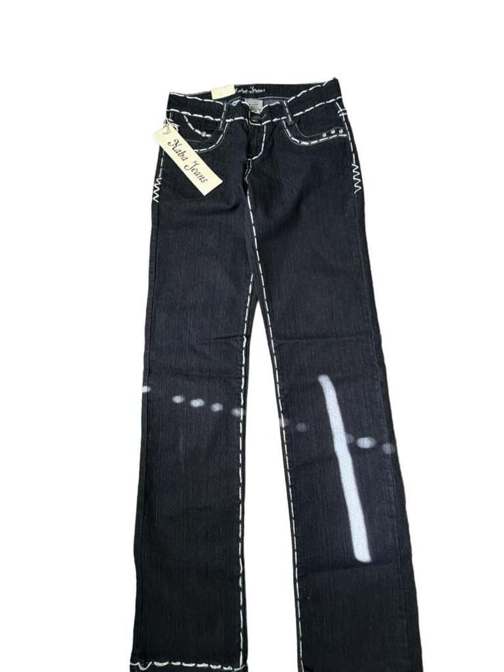 Kaba Jeans Women's Blue Thick Stitch Bootcut Jeans Style RCB-L593P